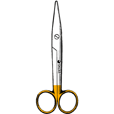Sklar Edge Tungsten Carbide Mayo-Stille Dissecting Scissors 6 3-4" - 16-3557