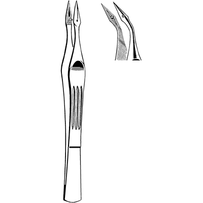 Econo Carmalt Splinter Forceps 4 1-2" - 21-793