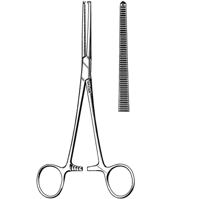 Sklarlite Extra Delicate Rochester-Ochsner Forceps 6 1-4" - 23-2577