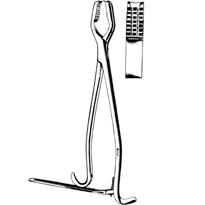 Lane Bone Holding Forceps 17" - 40-2418