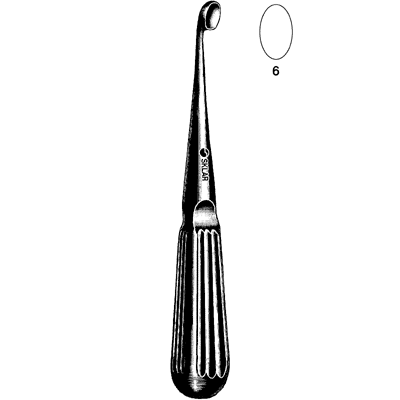 Bruns Bone Curette 6 3-4" - 40-7116