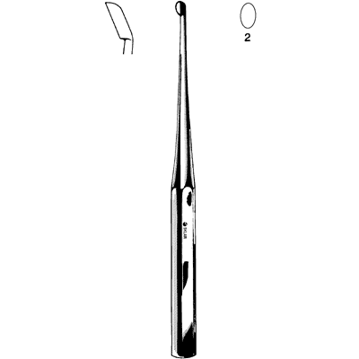 Bruns Bone Curette 9" - 40-7334