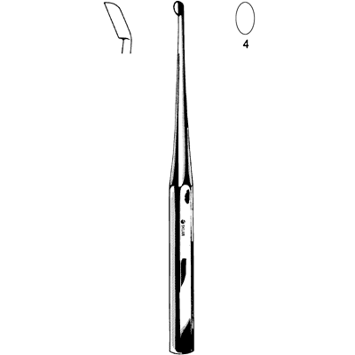 Bruns Bone Curette 9" - 40-7336