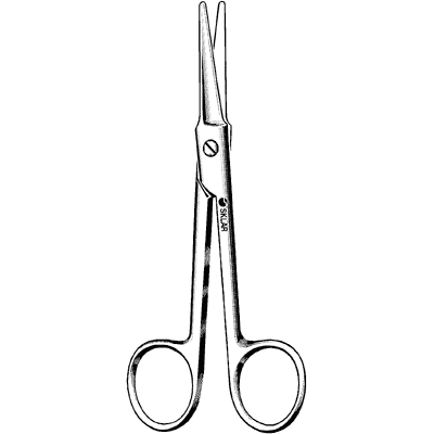 Brown Dissecting Scissors 5 1-2" - 41-1078