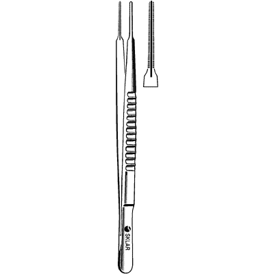 Cooley Vascular Tissue Forceps 6" - 52-6690