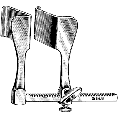 Tuffier Rib Spreader Large 2" x 2" Blades With 6 1-2" Spread - 55-7465