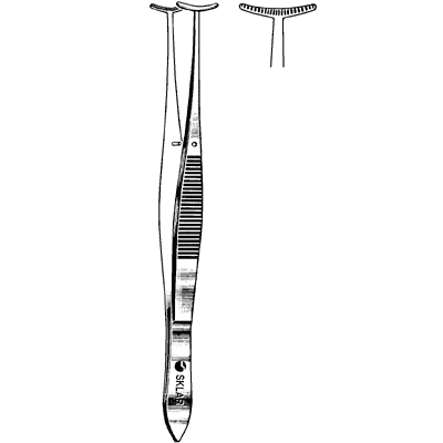 Green Fixation Forceps 4" - 66-2005