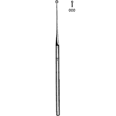 Buck Ear Curette Blunt Straight #000 - 67-2488