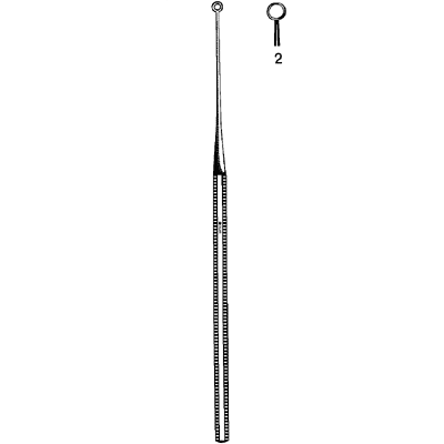 Buck Ear Curette Blunt Straight #2 - 67-2492