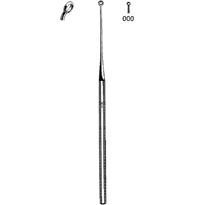 Buck Ear Curette Blunt Angled #000 - 67-2508