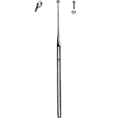 Buck Ear Curette Blunt Angled #00 - 67-2509