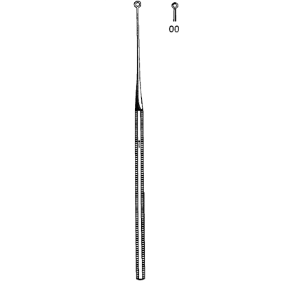 Buck Ear Curette Sharp Straight #00 - 67-2514