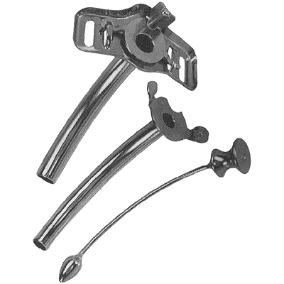 Jackson Original Tracheotomy Tube #4 Stainless Steel Short Length - 78-1314