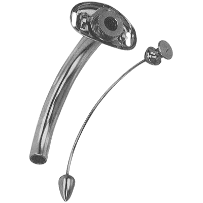 Jackson Improved Tracheotomy Tube #5 Stainless Steel Extra Long - 78-2215