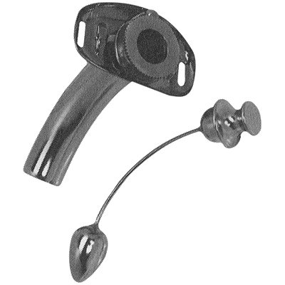 Jackson Improved Laryngectomy Tube #4 Stainless Steel - 78-2284