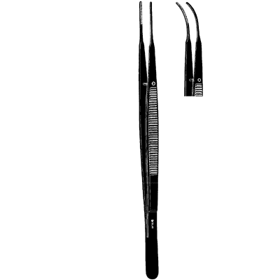 Sklar Black Gerald Forceps 7" - 90-1026