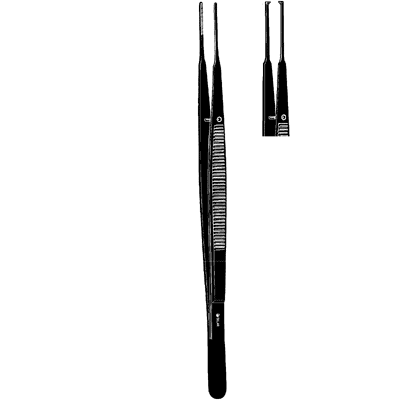Sklar Black Gerald Forceps 7" - 90-1027