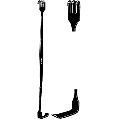 Sklar Black Senn Retractor 6" - 90-1057