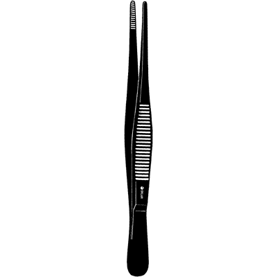 Sklar Black Dressing Forceps 6" - 90-1066