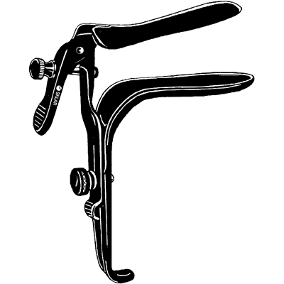 Sklar Black Freeway Graves Vaginal Speculum 4" x 1 1-4" - 90-3755