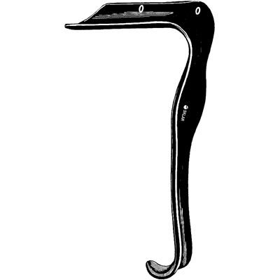 Sklar Black Jackson Vaginal Retractor Medium Without Tube or Loop - 90-9065