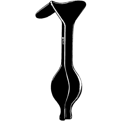 Sklar Black Auvard Weighted Vaginal Speculum 2 3-4" x 1 1-2" - 90-9100
