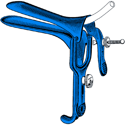 Sklar Blue Graves Vaginal Speculum 4 3-4" x 1 1-2" - 91-5018