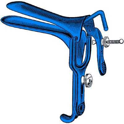 Sklar Blue Graves Vaginal Speculum 4 1-2" x 1 3-8" - 91-5024