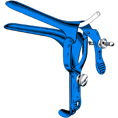 Sklar Blue Pederson Vaginal Speculum 2 3-4" x 5-8" - 91-5038