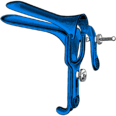 Sklar Blue Graves Vaginal Speculum 3" x 3-4" - 91-5060