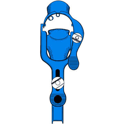 Sklar Blue Graves Wide View Vaginal Speculum 4" x 1 1-4" - 91-5080