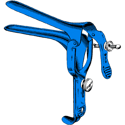 Sklar Blue Pederson Vaginal Speculum 2 3-4" x 5-8" - 91-5088