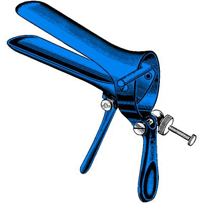 Sklar Blue Cusco Vaginal Speculum 3 1-3" x 1 1-3" - 91-5152