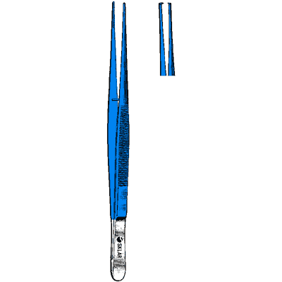 Sklar Blue Potts-Smith Forceps 10" - 91-5414