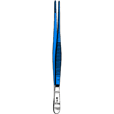 Sklar Blue Dressing Forceps 12" - 91-5424