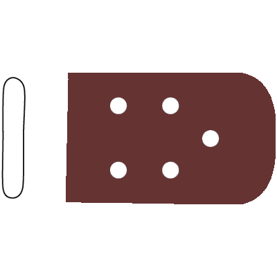 SklarTip Vented Instrument Protectors 5-64" x 5-8" x 1" - 96-1414