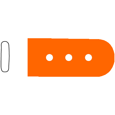 SklarTip Vented Instrument Protectors 1-16" x 3-8" x 1" - 96-1416