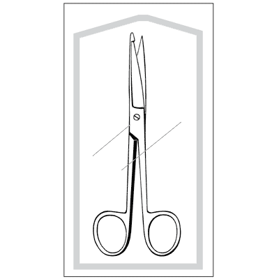 Econo Sterile Knowles Bandage Scissors 5 1-2" - 96-2402