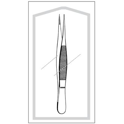 Econo Sterile Fine Point Splinter Forceps 4 1-2" - 96-2410