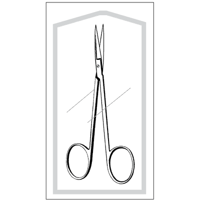 Econo Sterile Iris Scissors 4 1-2" - 96-2504