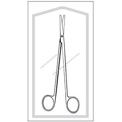 Econo Sterile Metzenbaum Scissors 5 1-2" - 96-2516