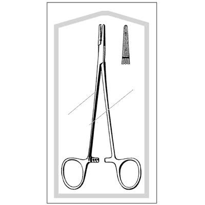 Econo Sterile Crile-Wood Needle Holder 6" - 96-2590