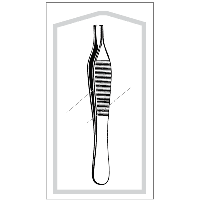 Econo Sterile Adson Forceps 4 3-4" - 96-2656