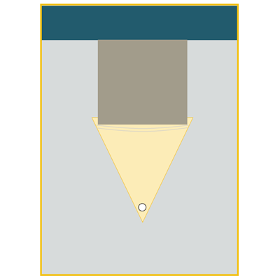 Under Buttocks Drapes With Pouch 35" x 48" - 96-5417