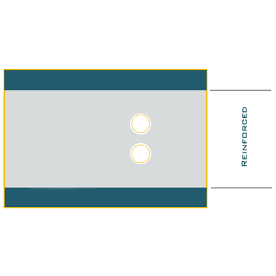 Angio Drapes With Dual Circular Fenestration 75" x 125" - 96-5672