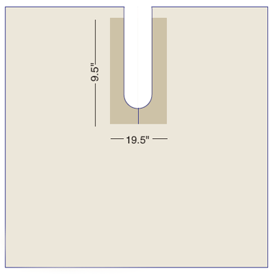 Poly U-Drapes 48" x 52" - 96-S1015