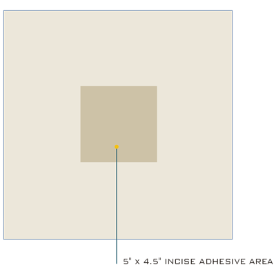 Incise Drapes 16" x 16" - 96-S1021NS