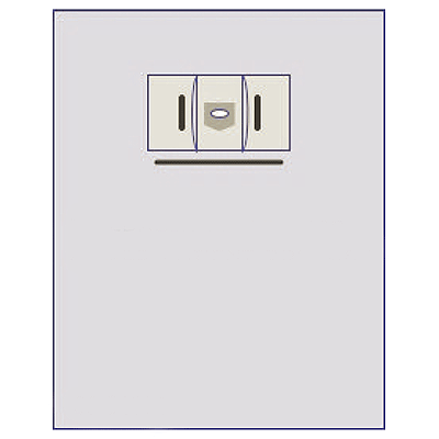 Ophthalmic Drape With Aperture And Pouches 55" x 115" - 96-S1164