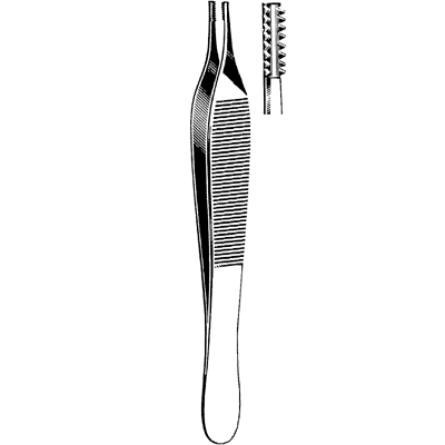 Merit Adson Brown Tissue Forceps 4 3-4" - 97-778