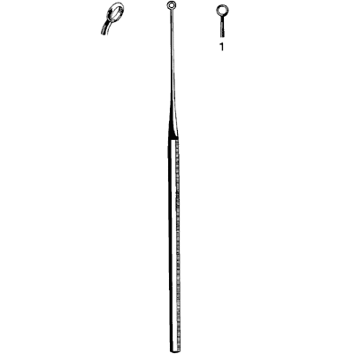 Merit Buck Ear Curette Blunt Angled Size 1 - 98-165